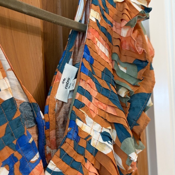 Entro Multicolor Floral Ruffle Blouse - Picture 2 of 4